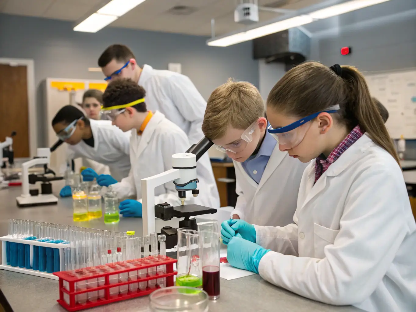 Researchers working in a lab, showcasing UUCCMGBINC's dedication to advancing medical knowledge through research and innovation.