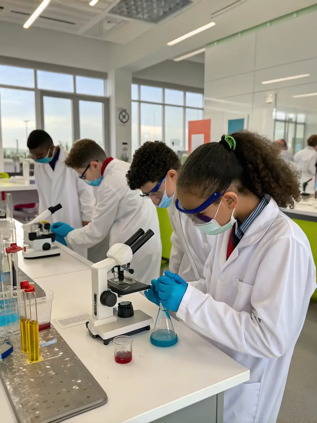 A photo of researchers working in a lab, conducting medical research, highlighting the impact of donations on research initiatives at UUCCMGBINC.